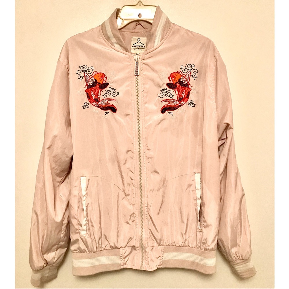 Bomber Jacket With Embroidery by Soul Star